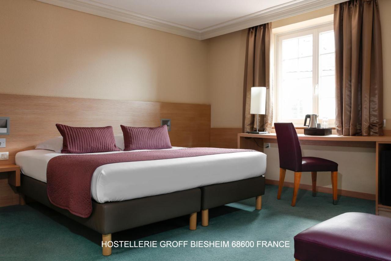 Aux Deux Clefs Hostellerie Groff Biesheim Eksteriør billede